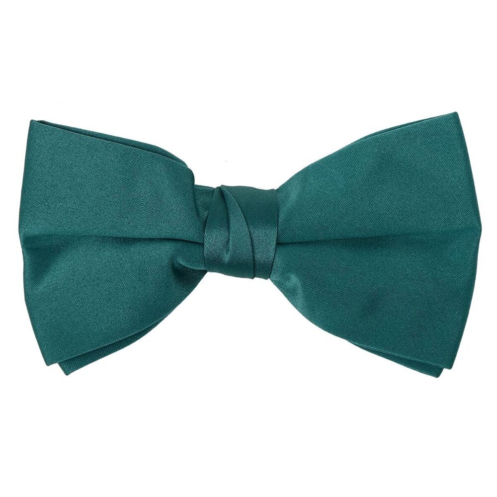 4514 Clip On Bow Tie - Solid Color Bowties - Teal